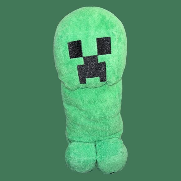 Minecraft Creeper Bed Pillow Stuffed Animal - Picture 4 of 5